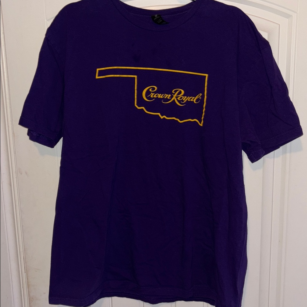 Gildan Purple Tee with Gold Graphic